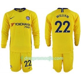 Chelsea Dres Willian 22 Dječji Gostujući 2018/19 Dugim Rukavima